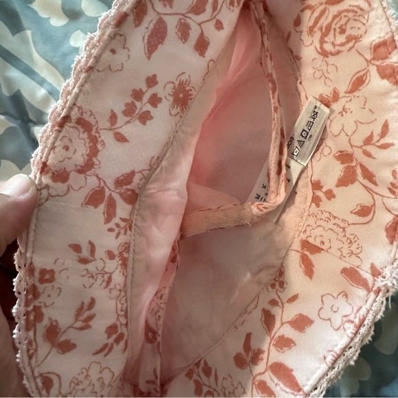 Janie and Jack Floral Print Kids Hat - Peach - Picture 5 of 5